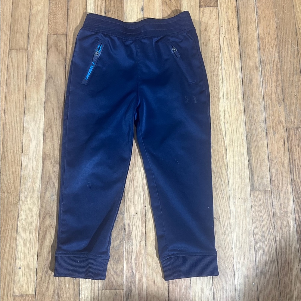 Under Armour 2T Navy Zip-Pocket Joggers